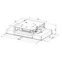 Faber Heaven Light Pro X Flat KL A90 Cappa a soffitto dimensioni