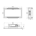 Faber Heaven Light Pro X Flat KL A90 Cappa a soffitto dimensioni