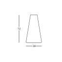 Fade dining table structure dimensioni Plust