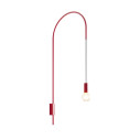 Filo Lampada da parete H 110,5 E27 Rosso Zafferano vista