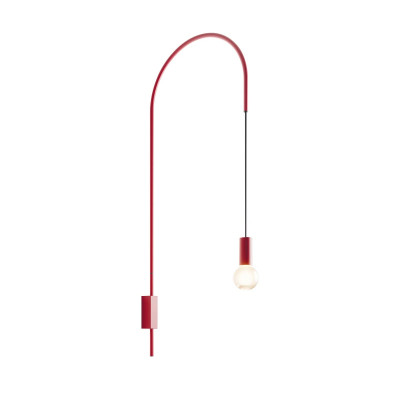 Filo Lampada da parete H 110,5 E27 Rosso