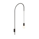 Filo Lampada da parete H 110,5 E27 Nero Zafferano vista
