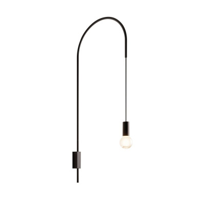 Filo Lampada da parete H 110,5 E27 Nero