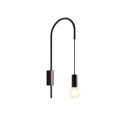 Filo Lampada da parete H 61,2 E27 Nero Zafferano vista