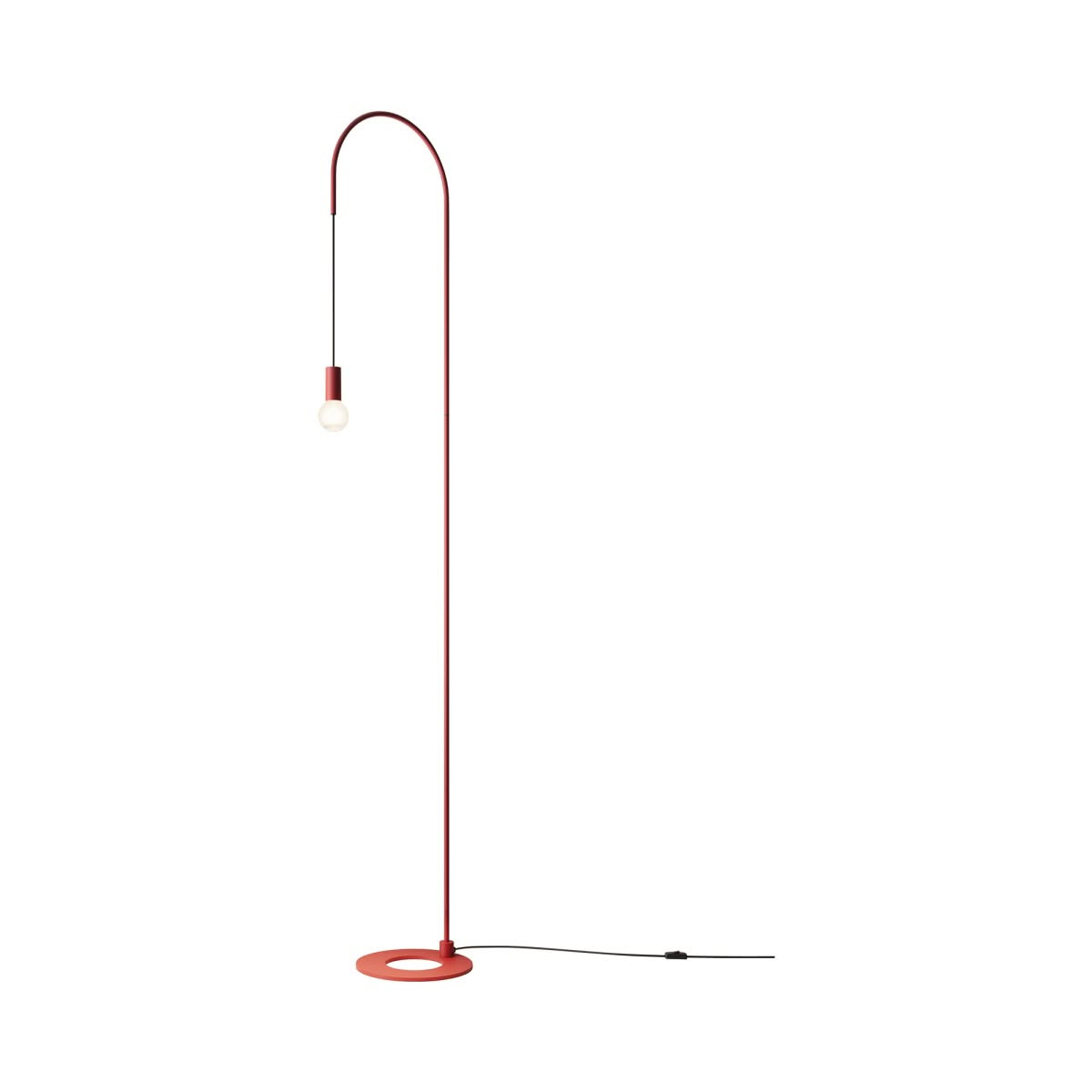 Filo lampada da terra E27 Rosso