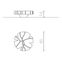 Fiore di Loto accessorio con luce Serralunga dimensioni