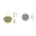 Fiorella Suspension lampada a sospensione Slamp dimensioni