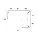 Float Composizione 3 Felis dimensioni
