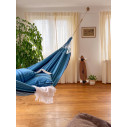 La Siesta Flora Blue Zebra Amaca Doppia in cotone biologico ambientazione
