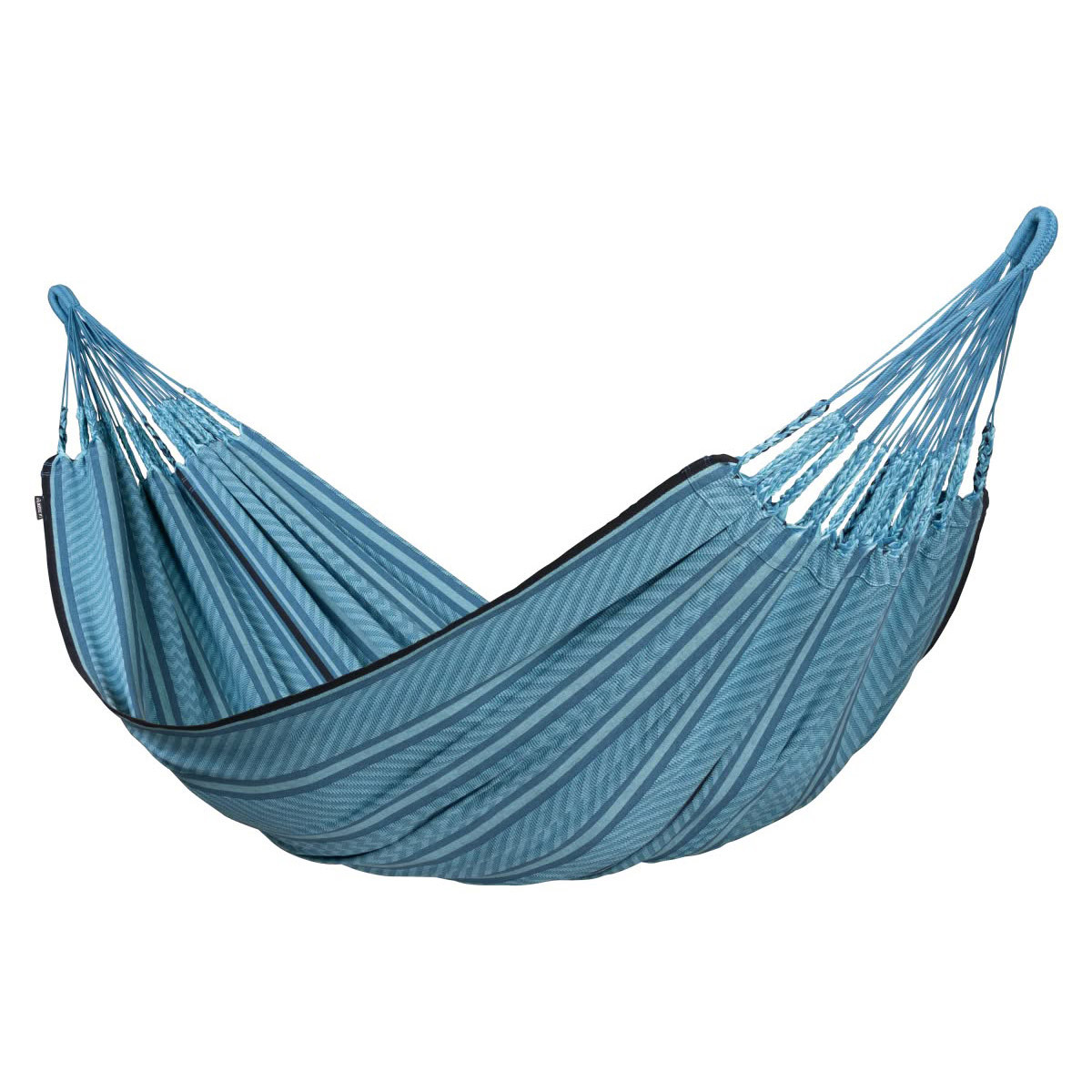 La Siesta Flora Blue Zebra Amaca Doppia in cotone biologico