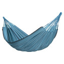 La Siesta Flora Blue Zebra Amaca Doppia in cotone biologico vista