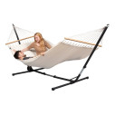 La Siesta Florencia Latte Amaca a Bastone Doppia in cotone biologico vista