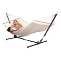 La Siesta Florencia Latte Amaca a Bastone Doppia in cotone biologico vista