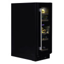 Dunavox Flow-17 cantina vino 17 bottiglie sottopiano Full glass Nera vista