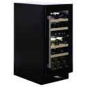 Dunavox Flow-32D cantina vino 32 bottiglie Full glass Nera vista