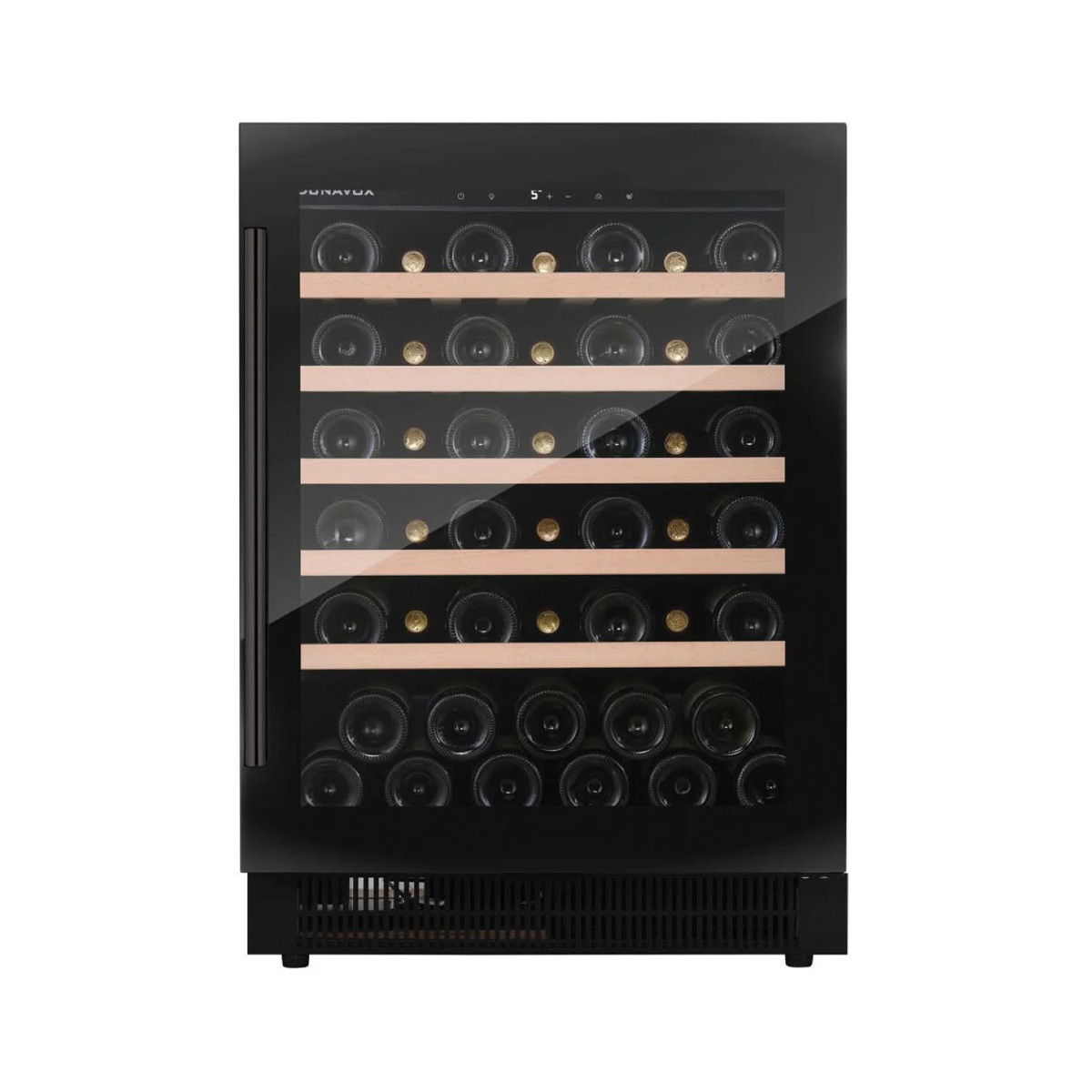 Dunavox Flow-46 cantina vino 46 bottiglie sottopiano Full glass Nera