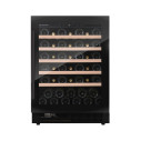 Dunavox Flow-46 cantina vino 46 bottiglie sottopiano Full glass Nera vista