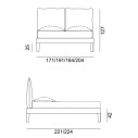 Fly Letto matrimoniale 160x200 Gervasoni dimensioni