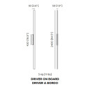 Fly Wall H 240 lampada da parete dimensioni