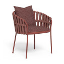 Frame Poltrona pranzo Talenti Outdoor rosso-rosso indiano