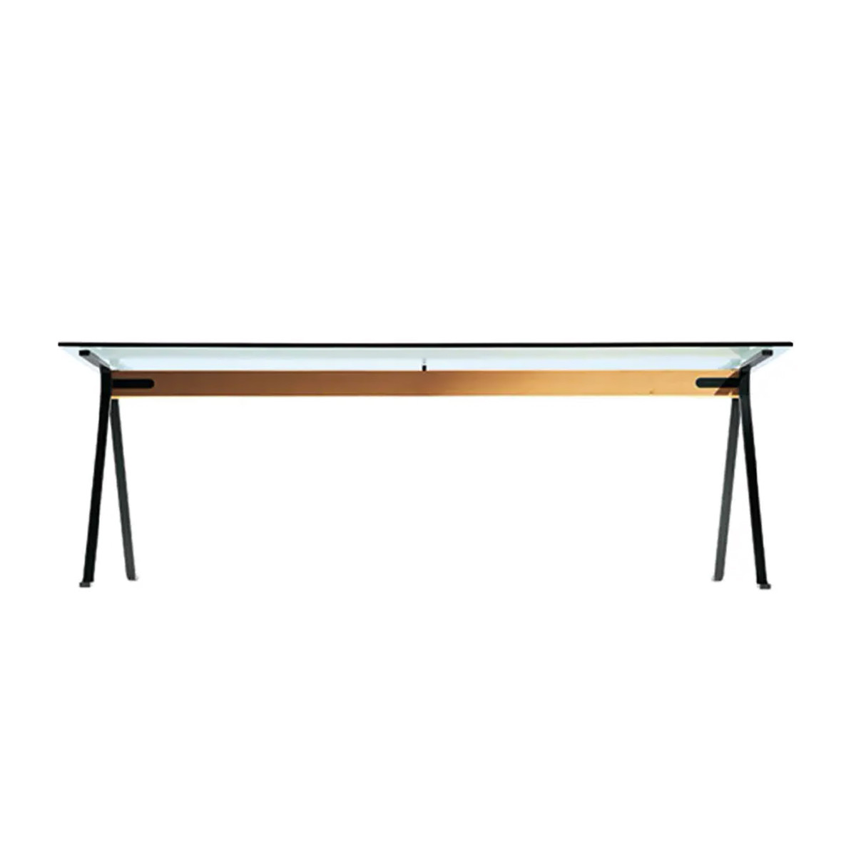 Driade Frate Tavolo L 200 trasparente, nero, faggio naturale D41979H345B08