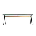 Driade Frate Tavolo L 200 trasparente, nero, naturale D41979H345B08 vista