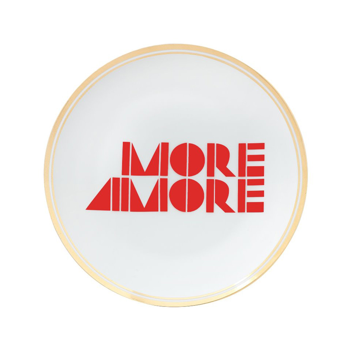 La Tavola Scomposta Piatto More Amore Bitossi Home