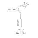 G+T Nomad lampada da parete-tavolo Contardi dimensioni