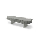 Gufram Broken Bench Panca vista