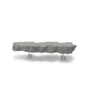 Gufram Broken Bench Panca vista