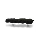 Gufram Broken Bench Almost Black Panca vista