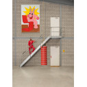 Gufram Punch a Wall Sacco da boxe ambientazione