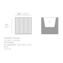 Gatsby Fioriera cilindrica Ø60x60 cm Vondom dimensioni