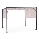 Gazebo Slide 3x3 antracite-grigio Bizzotto vista