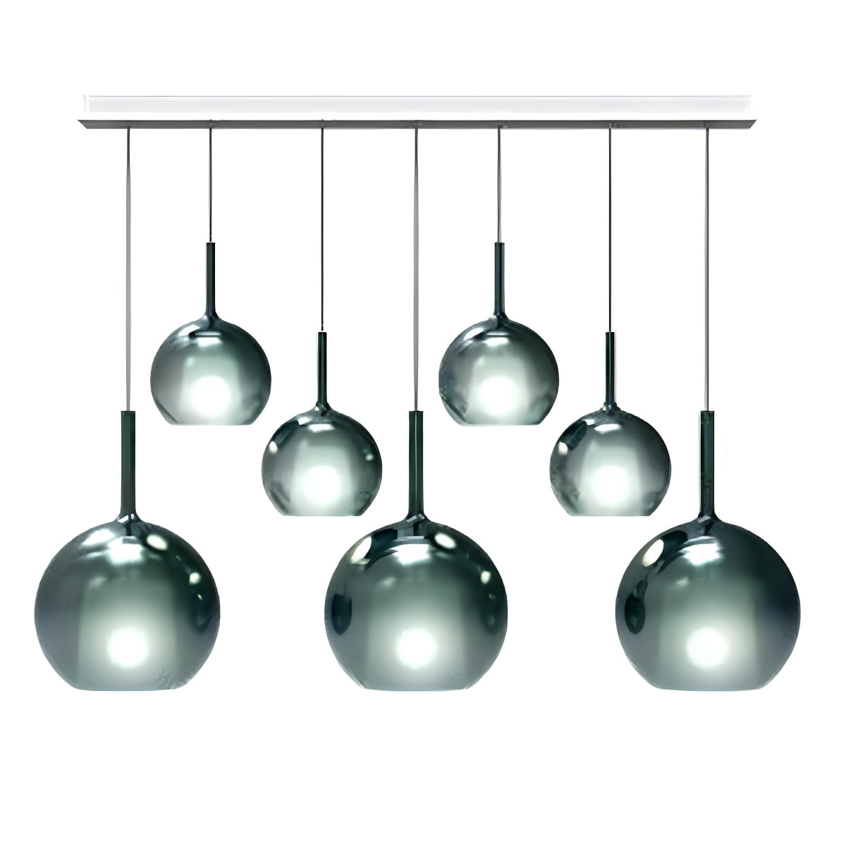 Glo Piastra Linear 138 bianco-verde lampada a sospensione
