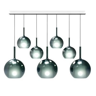 Glo Piastra Linear 138 bianco-verde lampada a sospensione