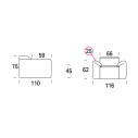 Glove Poltrona F01 fissa Felis dimensioni