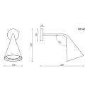 Gordon 561.42 lampada da parete Tooy dimensioni