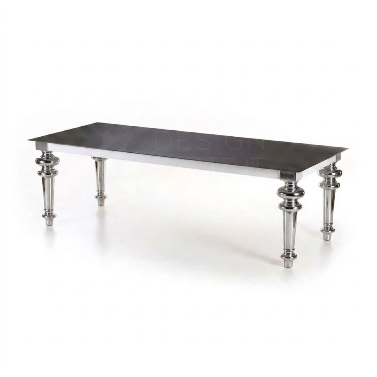 Gray 33 Tavolo gambe alluminio e top in lamiera