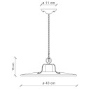 Lampada Grunge C1433 Retrò Ferroluce dimensioni