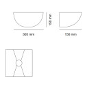 Hara Big 7157 lampada a parete 9010 novantadieci dimensioni