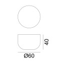 Heiko 42 Tavolino Ø 60 Gervasoni dimensioni