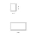 Home 230V H 12,5 LED lampada da parete-soffitto Grigio scuro Zafferano dimensioni
