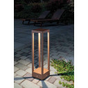 Home Solar H 50 lampada da esterno Corten Zafferano ambientazione