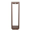 Home Solar H 50 lampada da esterno Corten Zafferano vista