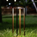 Home Solar H 50 lampada da esterno Corten Zafferano ambientazione