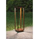 Home Solar H 50 lampada da esterno Corten Zafferano ambientazione