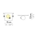 Idea Recessed Wall lampada da parete Slamp dimensioni