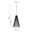 Ikonika SE321ANINT Lampada a sospensione Karman dimensioni