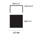 ILtavolo Tavolo l 130 Opinion Ciatti dimensioni